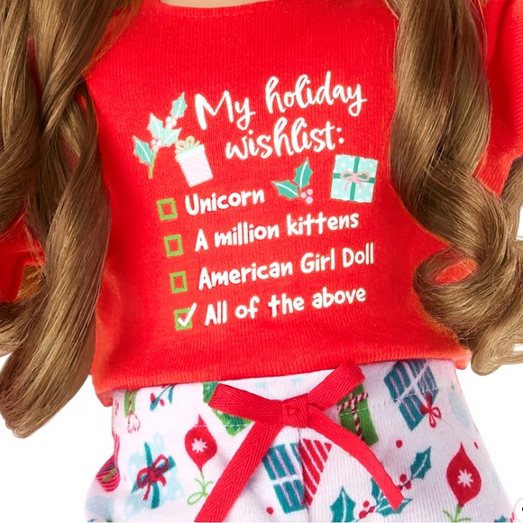 American Girl Holiday Wish List PJs for 18-inch Dolls - Picture 4 of 5